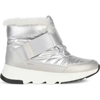 Dámská zimní obuv Dámské kotníkové boty Geox D FALENA 36 Stříbrná, Bílá, Černá
