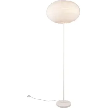 Stojací lampa Trio Leuchten R41581001 FURRY - Stojací lampa s plyšovým stínidlem, 1 x E27, Ø 50cm , výška 154cm (Stojací lampa ze syntetického mikroplyše)