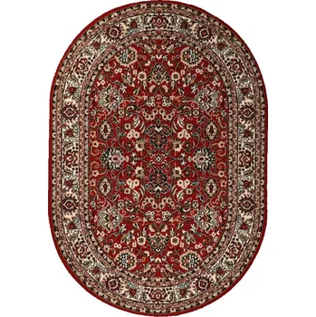 Koberec Breno Kusový koberec PRACTICA ovál 59/CVC, 160x230 cm, Vícebarevné/Červená
