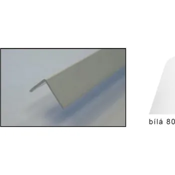 ukončovací lišta PVC rohový profil Bílý Rozměr: 30x30 mm, Barva: Bílá, Zvolte délku: 200 cm