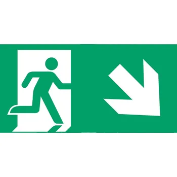 Lampička B-Safety Štítek pro únik.cestu typ E pro L-LUX standard Eco bílá, zelená