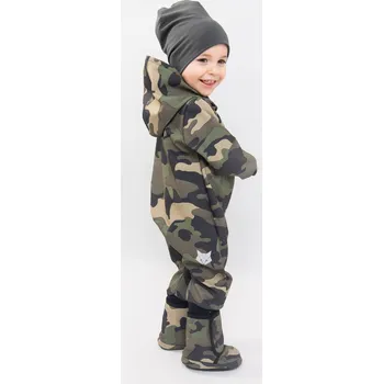 Dětský overall Kulišárny Softshell široký overal ARMY VELIKOST: 92