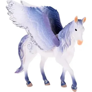 Figurka Figurka jednorožec Pegas s křídly, modrý