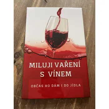 Plechová cedule Plechová cedule Miluji vaření s vínem…28,5x18,5cm