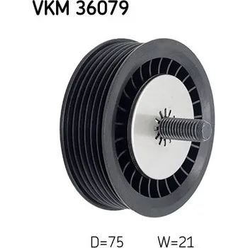 Vratná/vodicí kladka, klínový žebrový řemen SKF (VKM36079)