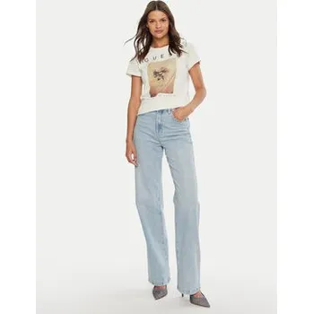 Pánská móda Guess T-Shirt W4BI13 KCJI0 Écru Regular Fit M