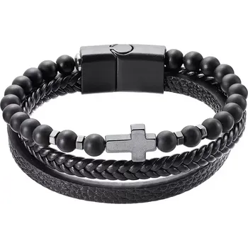 Náramek Evolution Group 43044.3 černý 21 cm