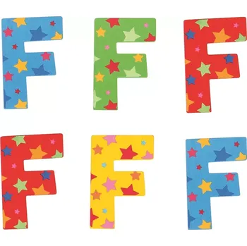 Dřevěná hračka Bigjigs Toys hvězdičkové písmenko F