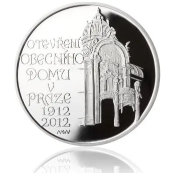 2012 - Stříbrná mince Obecní dům v Praze, Proof