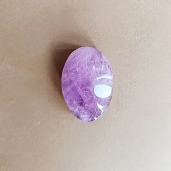 Oválek Průhledný ametyst leštěný minerál