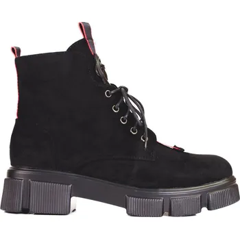 Dámská treková obuv Dámské černé šněrovací kotníkové boty GD-FL2040A-B Velikost: 38