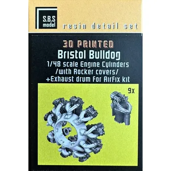 Plastikový model 1/48 Bristol Bulldog Eng.cylinders w/ Rocket cov.