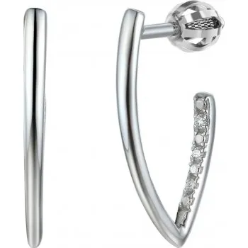 Náušnice Gems, Jedinečné náušnice Camino, bílé zlato s&nbsp;brilianty, 585-38-3-1690.1B00.0.00.HSI.000.05