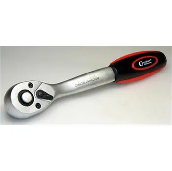 Ráčna Triumf 100-00267 - Ráčna vyhnutá 3/8", 205mm, 72 zubů, s přepínací páčkou, ABS rukojeť