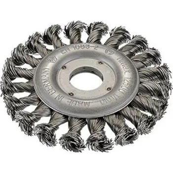 Drátěný kartáč Osborn 9906026247 - Kartáč krátěný kotoučový pr. 150 mm šíře 25 mm otvor 22,2 mm, copový ocelový drát pr. 0,35 mm