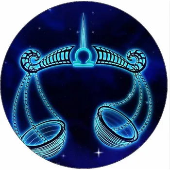 Jedlá dekorace na dort Jedlý papír znamení váhy 19,5 cm