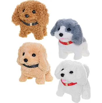 plyšák Plyšový štěkající pejsek 16 cm mix barev