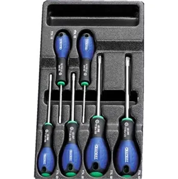 Šroubovák Tona Expert E194941 - 6-dílná sada šroubováků TORX s otvorem v modulu