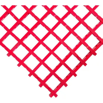 Červená olejivzdorná průmyslová univerzální rohož - 10 m x 60 cm x 1,2 cm (80000788) FLOMAT