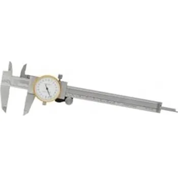 Posuvné měřítko Kinex 6013-02-200 - Posuvné měřítko 200mm s číselníkovým úchylkoměrem, hloubkoměr, vnitřní měření, čelisti 45mm, dělení 0,02mm