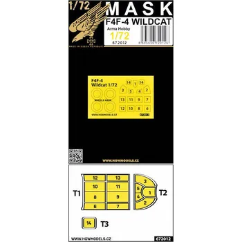 Plastikový model 1/72 Mask F4F-4 Wildcat (ARMA H.)