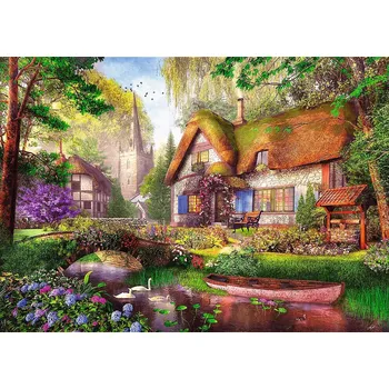Puzzle Trefl puzzle Premium Plus Tea Time – pohádková chata 1000 dílků