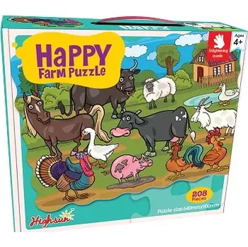 Puzzle Rappa farma 90 x 64 cm 208 dílků