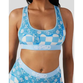 Souprava dámského spodního prádla PSD Blue Denim Drip Women Sports Bra Velikost: S
