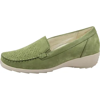 Dámské polobotky WALDLÄUFER Waldläufen 348528 dámská vycházková obuv Barva: Zelená, Velikost: 37,5