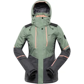 Dámská lyžařská bunda s membránou ptx ALPINE PRO ZARIBA zelená L BIG