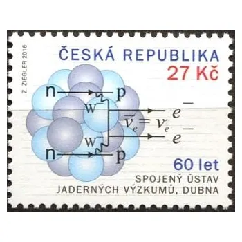 Poštovní známka Česká pošta (2016) č. 880 ** - Česká republika - Spojený ústav jaderných výzkumů v Dubně - 60 let