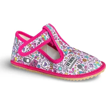 Chlapecké bačkory Beda barefoot přezůvky Music Velikost: EU 23