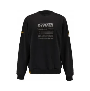 Pánská mikina 49878/XL PÁNSKÁ STRETCH MIKINA BEZ KAPUCE DEWALT ORIGINAL 100 LET VÝROČÍ*