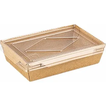 Jednorázové nádobí VIBAL Miska ECO KRAFT 700ml 170x115x45mm 50ks/4bal