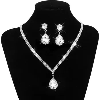 Souprava šperků Štrasový náhrdelníkový set se zirkony