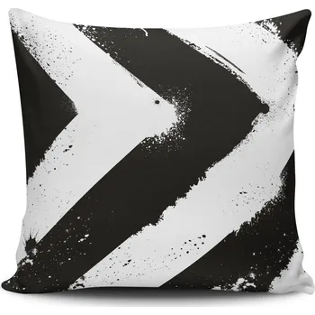 Povlak na dekorativní polštářek ASIR Polštář NKRLNT-204 černé a bílé šipky