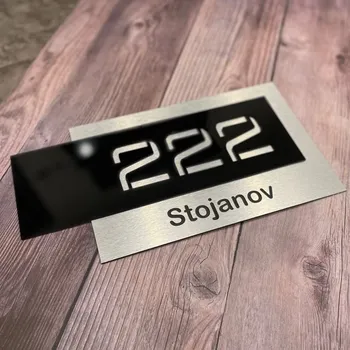 Domovní cedule Home Deco Číslo popisné - Wide 20x38cm