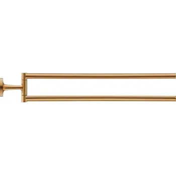 Držák na ručník Duravit Starck T - Dvojitý držák ručníků, otočný, délka 47 cm, kartáčovaný bronz 0099410400