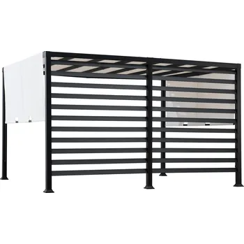 Zahradní stan Sunjoy ocelová pergola / altán 3x4 OETA - 304cm x 372cm, bílá | A106006400