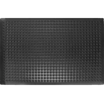 Černá gumová protiúnavová průmyslová rohož (25% nitrilová pryž) - 120 x 90 x 1,4 cm (80000555) FLOMAT