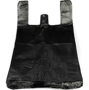 Nákupní taška VIBAL Taška černá 10kg 410g 30+18x53cm 10my 100ks x 20bal