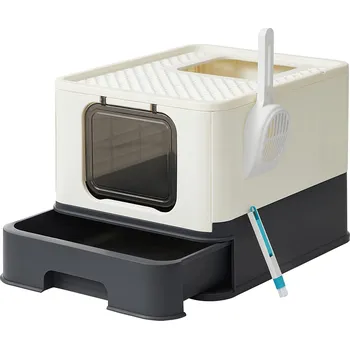 Toaleta pro kočku Kočičí toaleta s výsuvným šuplíkem | 107 x 70 x 74,9 cm