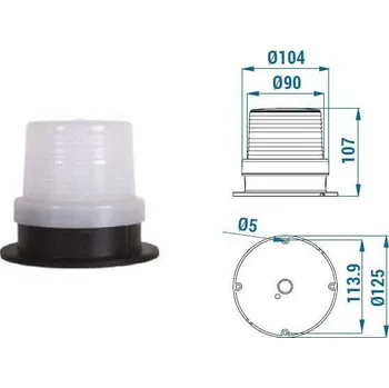 Maják RGB LED maják 90 mm TERMWL0700