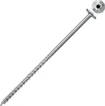 Fischer 566341 - Vrut konstrukční do dřeva pr. 10 x 140 mm s talířovou hlavou TX 40 pro dřevostavby, FPF II WTP - bílý zinek