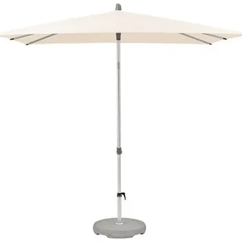 Slunečník Glatz Slunečník Alu-Smart, Glatz, čtvercový 240x240 cm (2,4x2,4 m), rám eloxovaný hliník, potah polyester 220 g/m2 barva ash (šedobéžová)