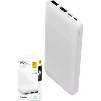 Powerbanka Platinet Power Bank 10000mAh bílá