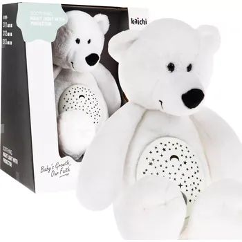 plyšák Uklidňující plyšový medvídek 3 v 1 s projektorem a melodiemi, 6m+