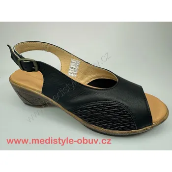 Dámská zdravotní obuv MEDISTYLE ADÉLA 5A-P26 sandál černý hallux , --- - 41