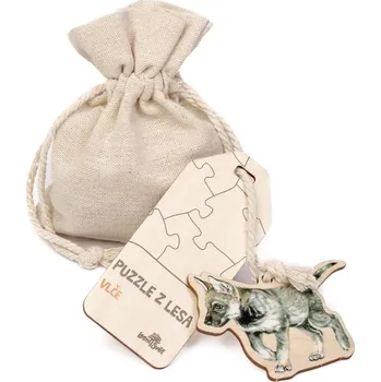 Puzzle Lesní svět | Puzzle z lesa mláďata - Vlče