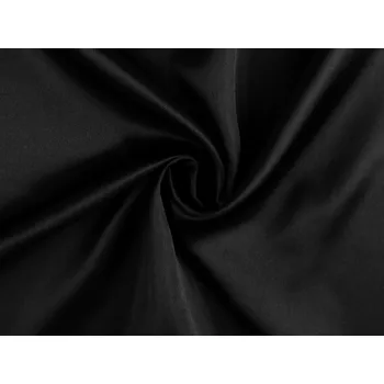 Satén dekorační, barva 10 černá